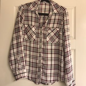 Express portofino shirt plaid print
